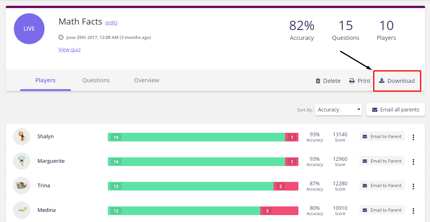 Reports on Quizizz – Help Center