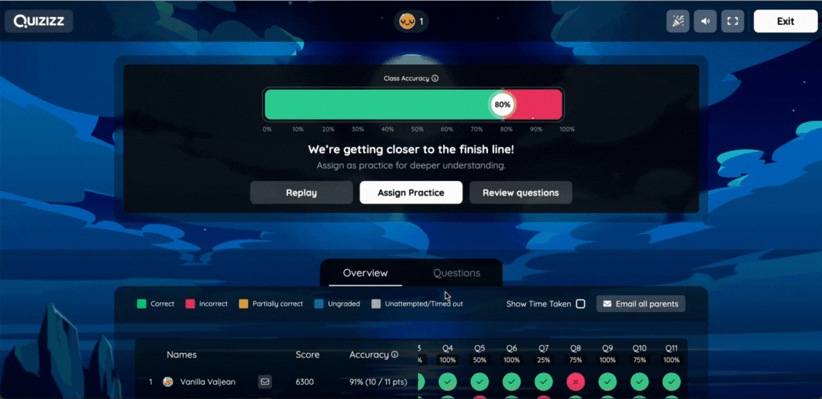 Quizizz - How to play with one student