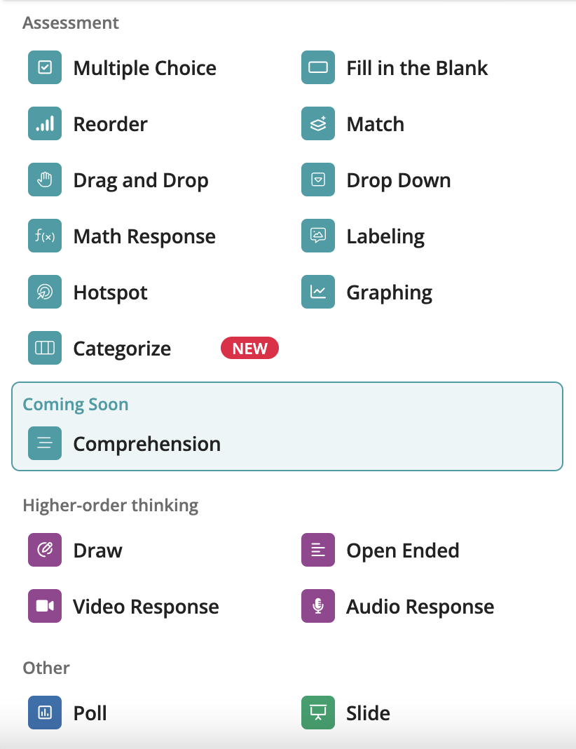 question-types-explained-help-center