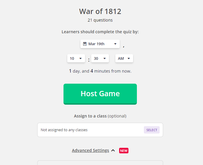 Quizizz - How to host a Live Game Remotely 