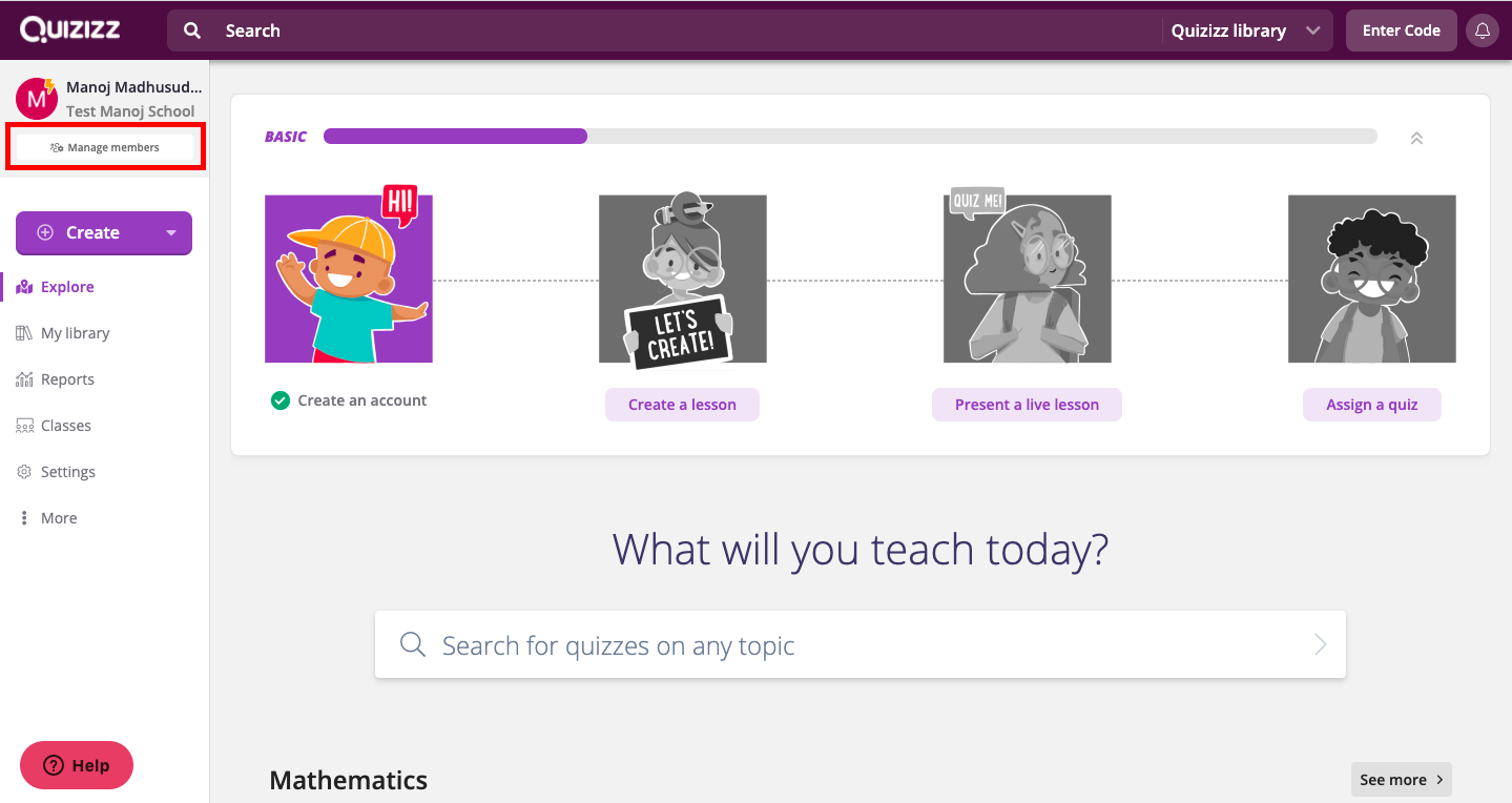 Quizizz on X: Welcome to classes on Quizizz! - Create a class