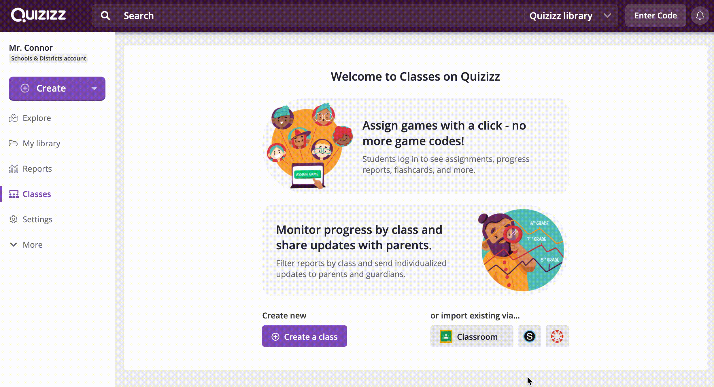 Quizizz on X: Welcome to classes on Quizizz! - Create a class