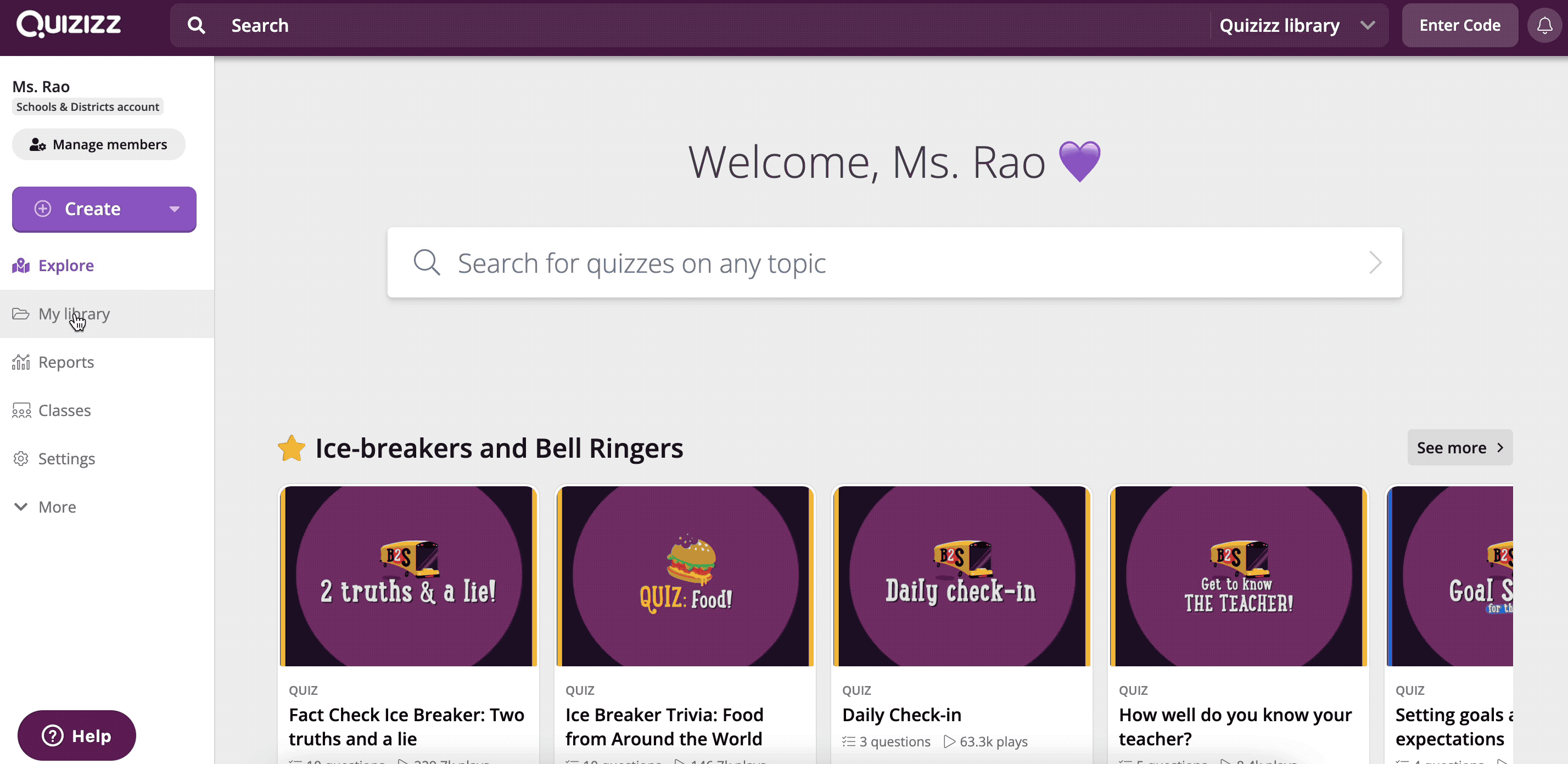 Quizizz on X: Welcome to classes on Quizizz! - Create a class